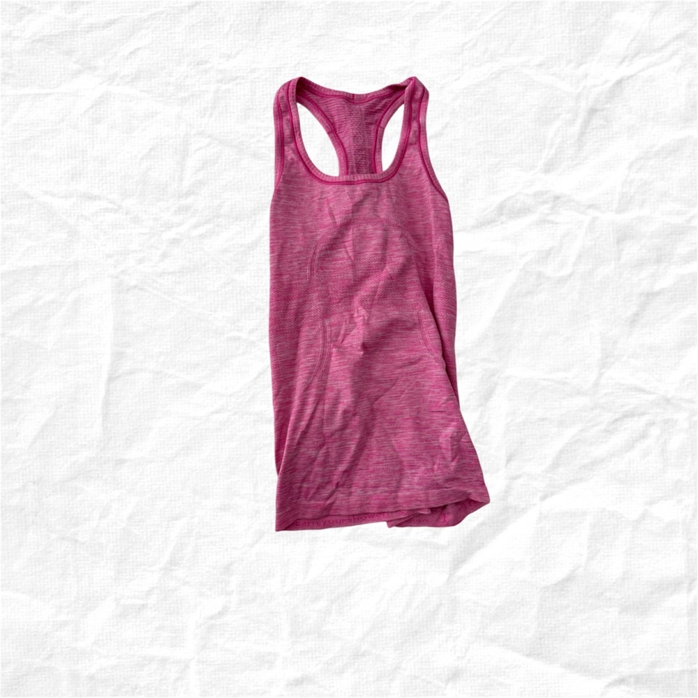 Lululemon Swiftly Pink Tank Top size 4-6 Small Work Out Top Lulu